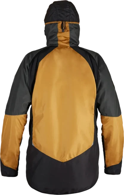 Mens Climbing Smock Paramo Velez Evolution Hybrid In Cumin Steel Black Back