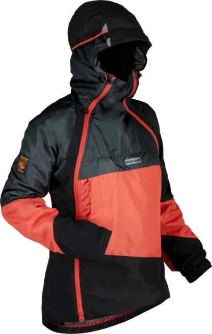 Womens Velez Evolution Hybrid Smock Hot Coral Steel Black Angled