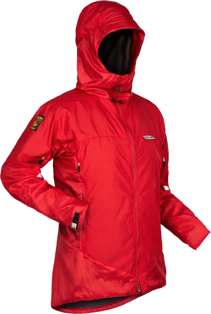 Womens Velez Jacket Fire Womens Waterproof Walking Jacket Angled