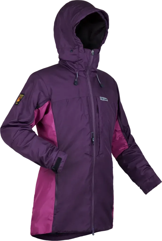 Womens Alta Iii Jacket Elderberry Foxglove Womens Waterproof Hiking Jacket Angled