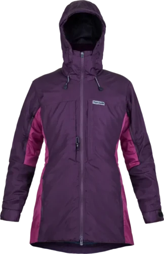 Womens Alta Iii Jacket Elderberry Foxglove Womens Waterproof Hiking Jacket Front