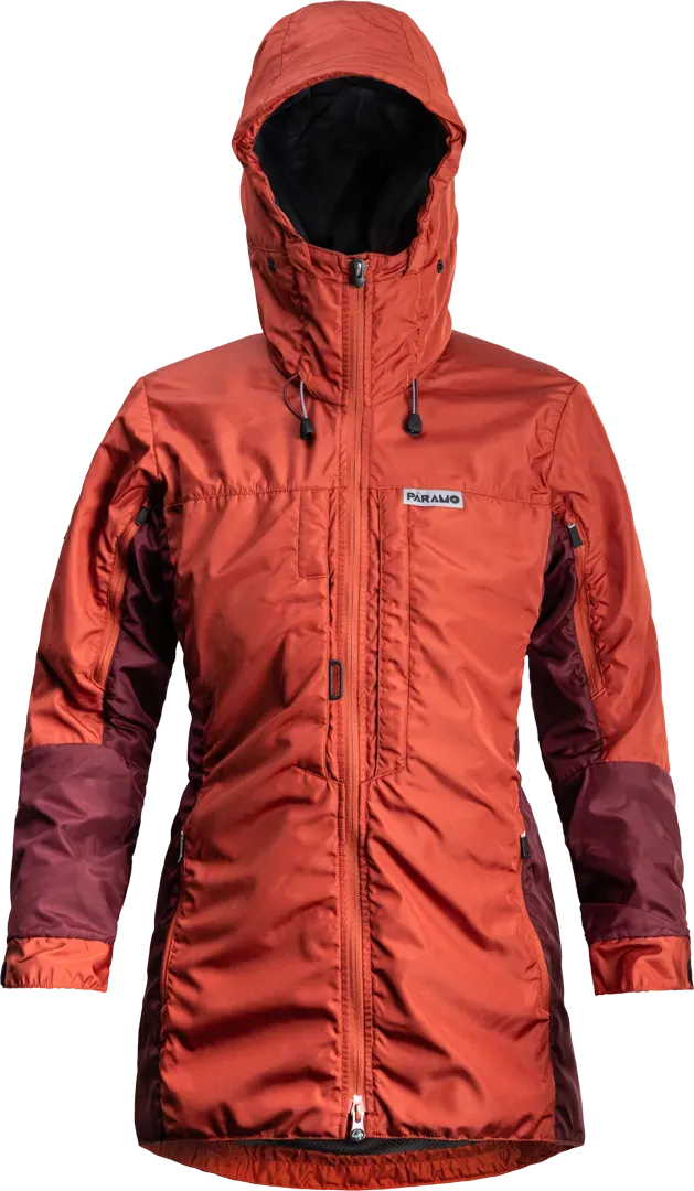 Women's wine red down jacket LURE