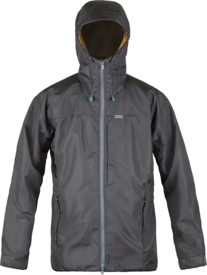 Mens Breathable Waterproof Jacket Helki In Dark Grey Front