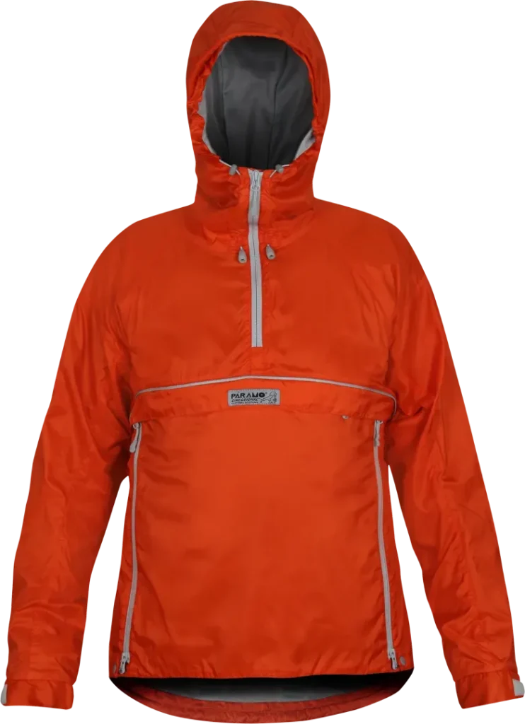 Mens Climbing Smock Paramo Velez Adventure Light In Pumpkin Front