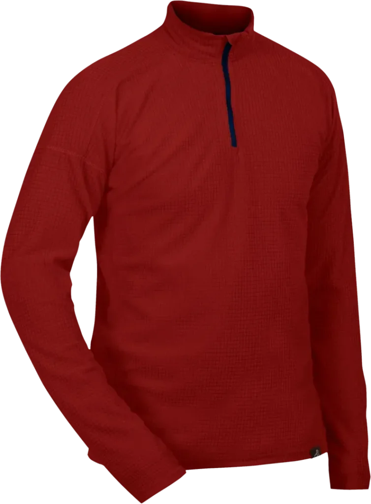 Mens Hiking Technical Baselayer In Fire Angled