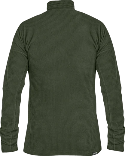 Mens Hiking Technical Baselayer In Moss Green Back