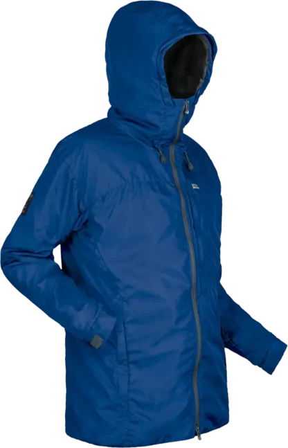 Mens Hiking Waterproof Jacket Helki In Cobalt Angled