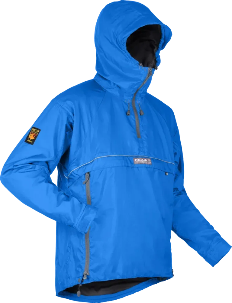 Mens Lightweight Smock Paramo Velez Adventure Light In Reef Blue Angled