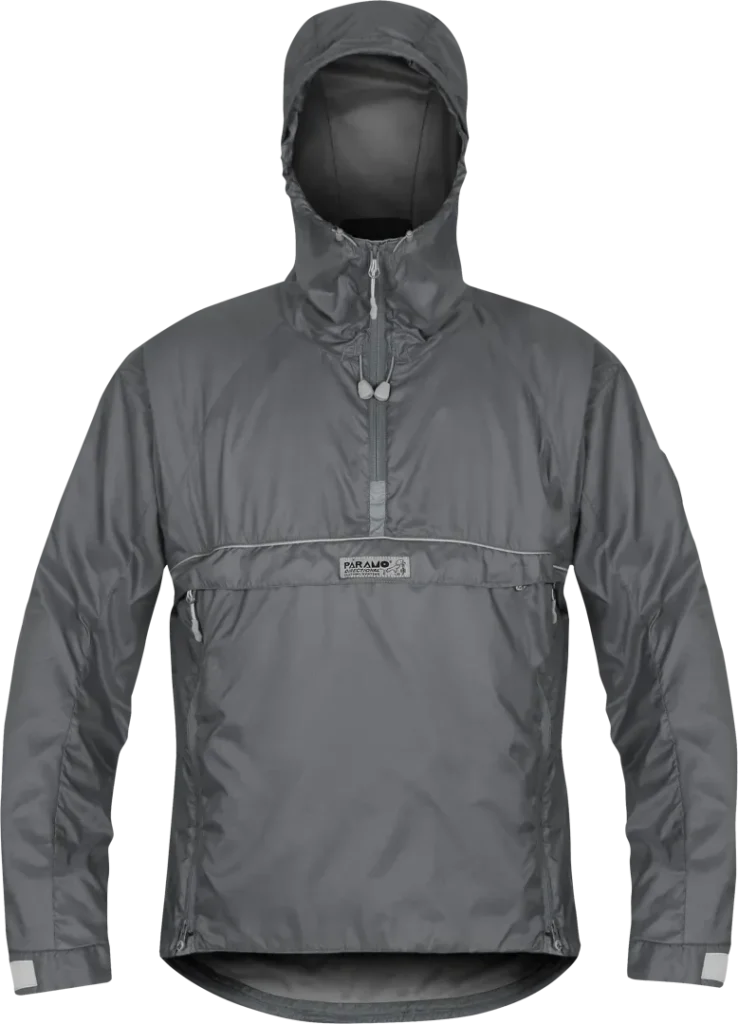 Mens Lightweight Waterproof Outdoor Smock Paramo Velez Adventure Light In Rock Grey Front