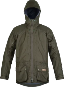 Mens Shooting Waterproof Jacket Paramo Halkon In Moss Front