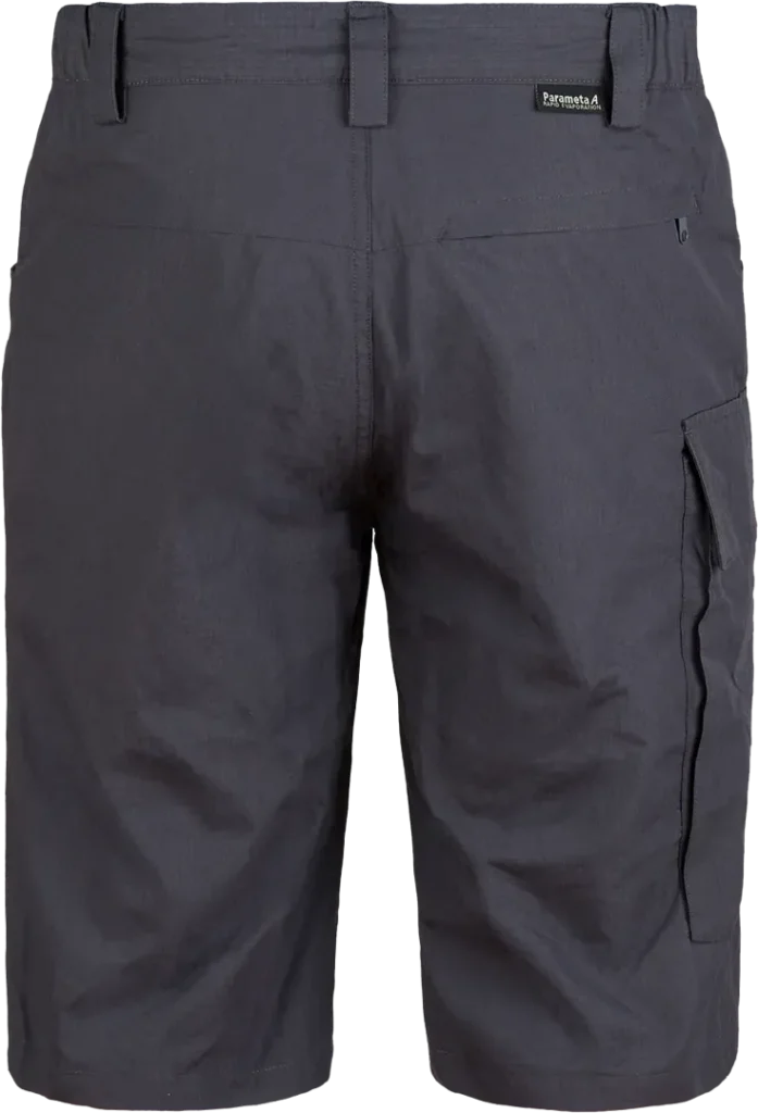 Mens Trekking Shorts Maui In Dark Grey Back