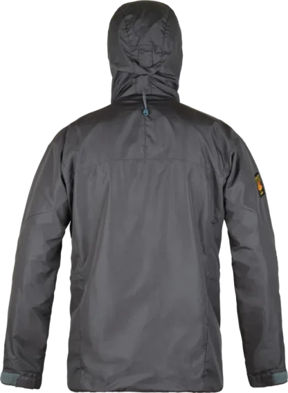 Mens Walking Waterproof Jacket Helki In Dark Grey Back
