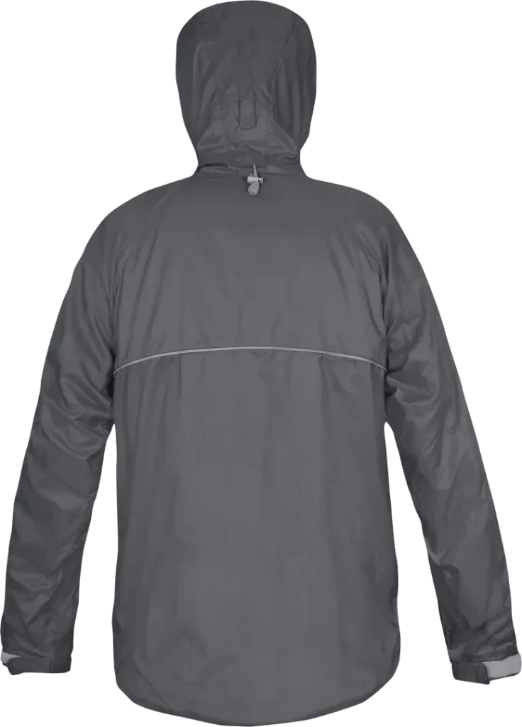 Mens Waterproof Hiking Smock Paramo Velez Adventure Light In Rock Grey Back