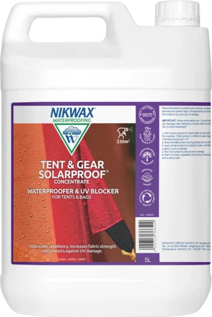 Nikwax Tent & Gear SolarProof Concentrate 5 litres