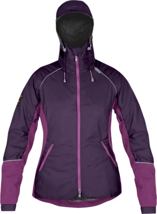 Womens Andina Jacket Elderberry Foxglove Waterproof Hiking Jacket Front