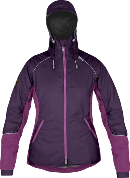 Womens Andina Jacket Elderberry Foxglove Waterproof Hiking Jacket Front