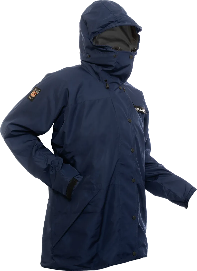 Womens Cascada Waterproof Jacket Midnight Angled