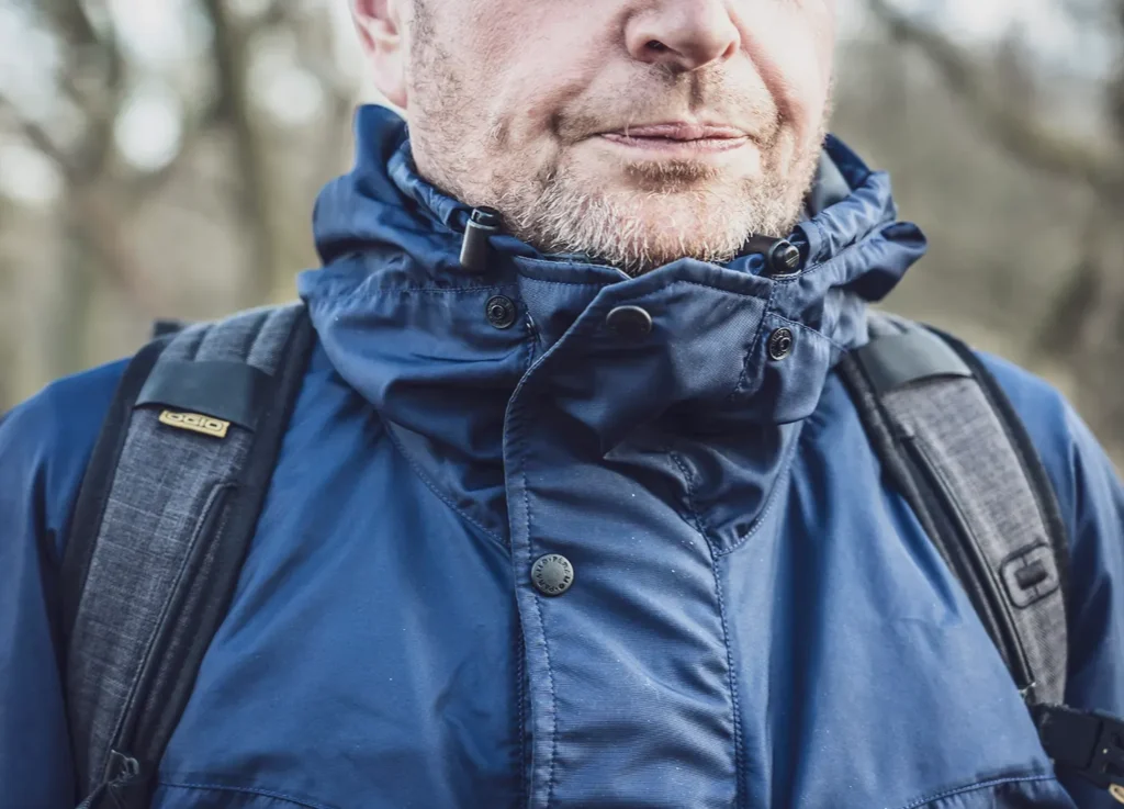 Look for reinforced shoulder lining when carrying a rucksack