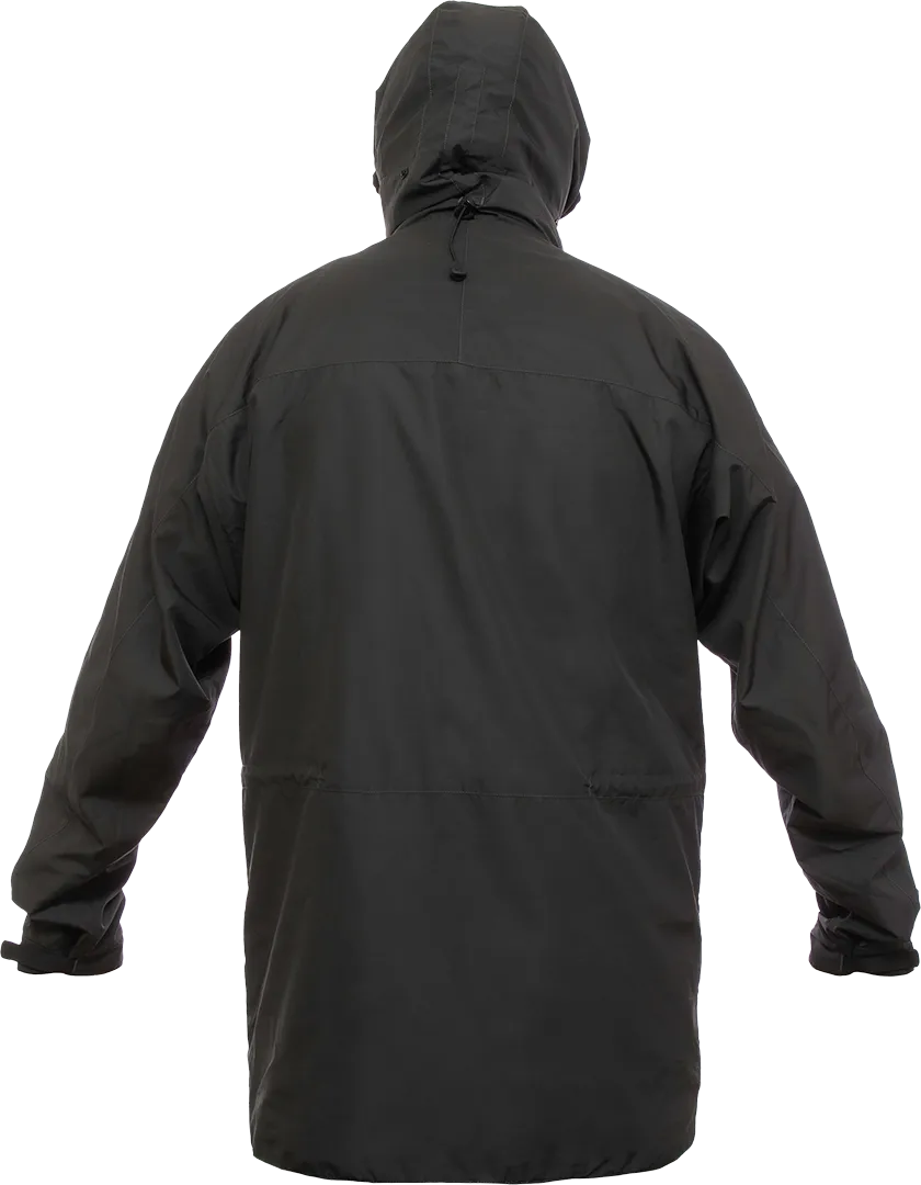 Mens Cascada Waterproof Jacket Dark Grey Back