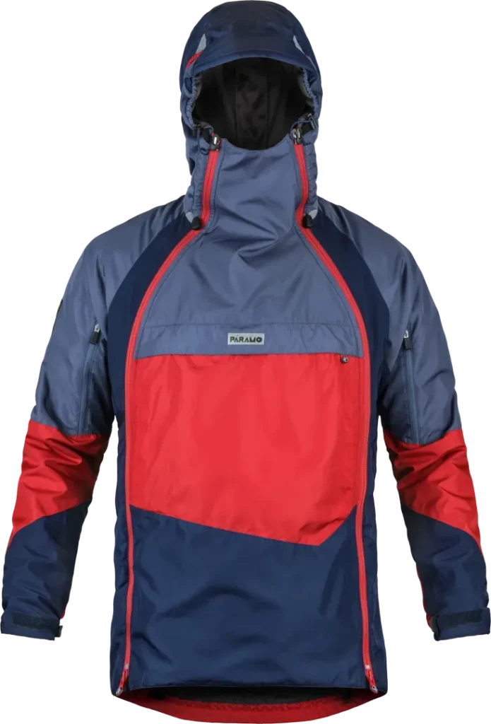 Mens Climbing Smock Paramo Velez Evolution Hybrid In Midnight Fire Indigo Front