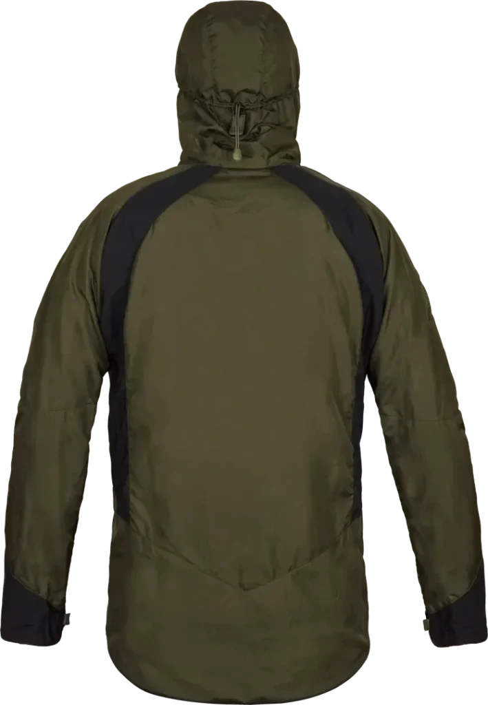 Mens Climbing Smock Paramo Velez Evolution Hybrid In Moss And Black Back