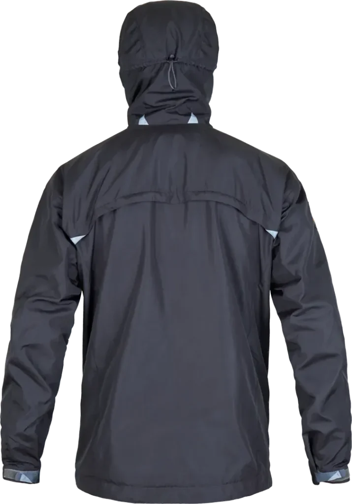 Mens Cycling Windproof Jacket Bentu In Dark Grey Back