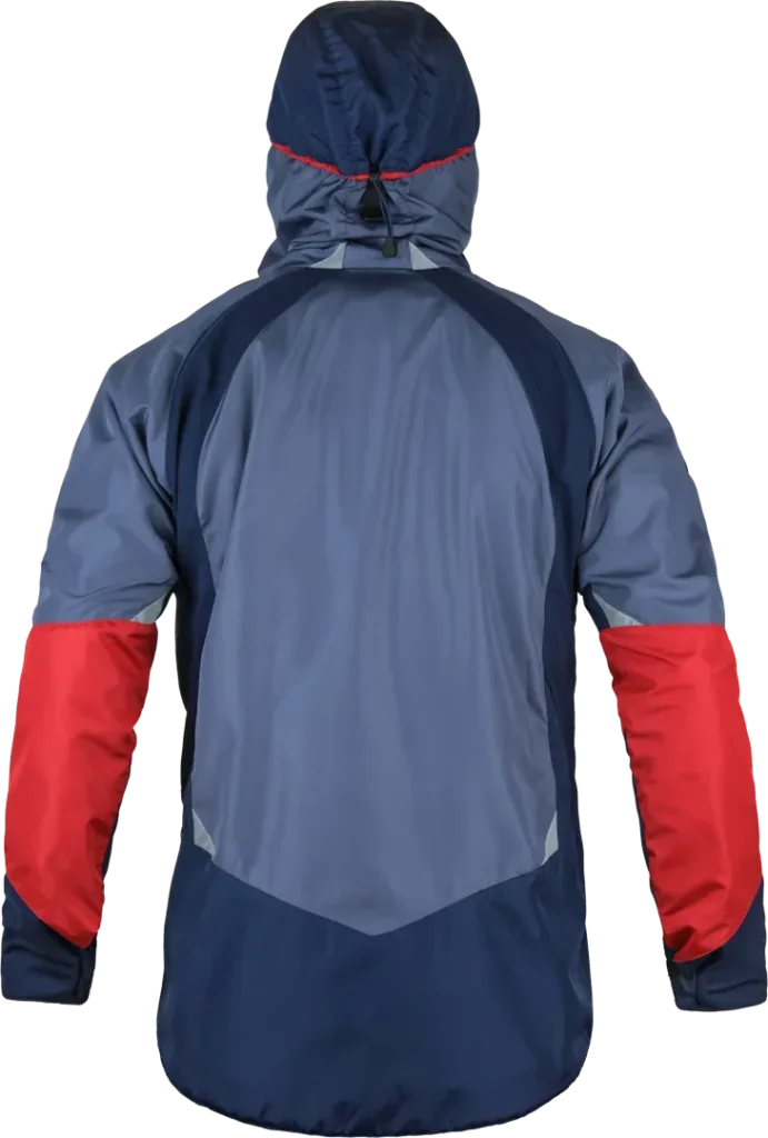 Mens Hiking Smock Paramo Velez Evolution Hybrid In Midnight Fire Indigo Back