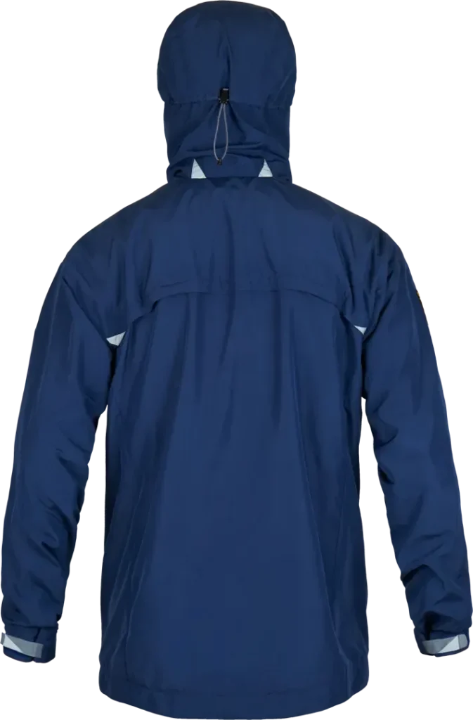 Mens Hiking Windproof Jacket Bentu In Midnight Back