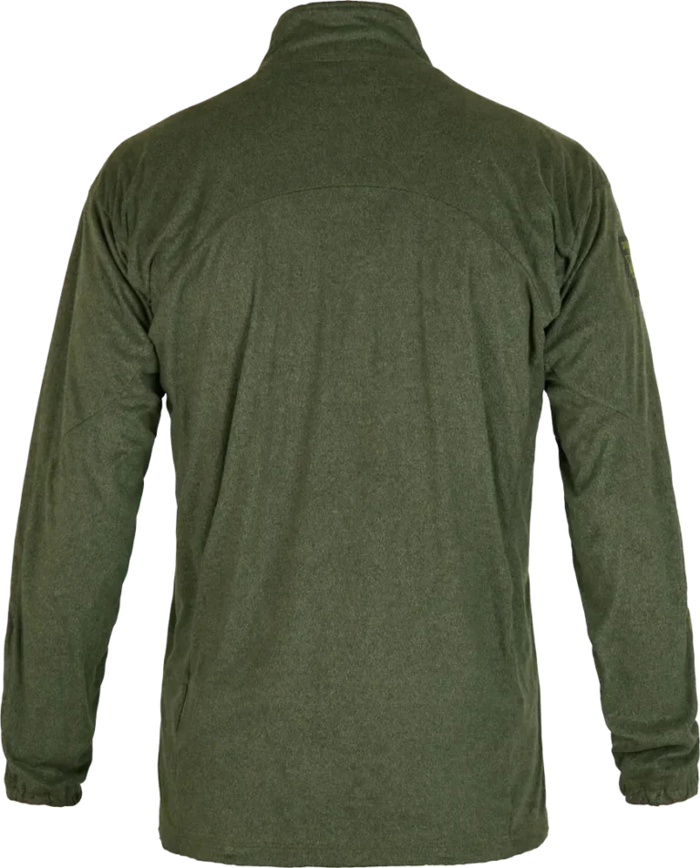 Mens Hill Walking Fleece Paramo Bentu Moss Green Back
