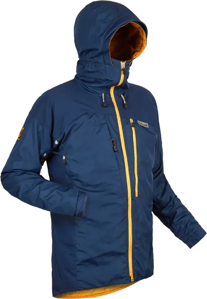 Mens Mountaineering Jacket Paramo Enduro In Midnight Blue Angled
