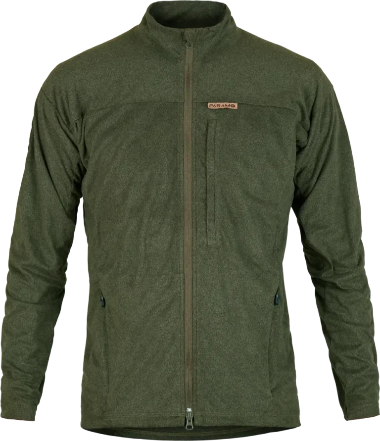 Mens Technical Fleece Paramo Bentu Moss Green Front