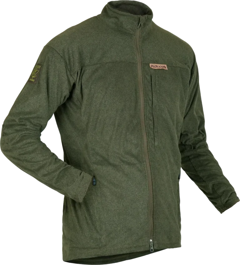 Mens Walking Fleece Paramo Bentu Moss Green Angled
