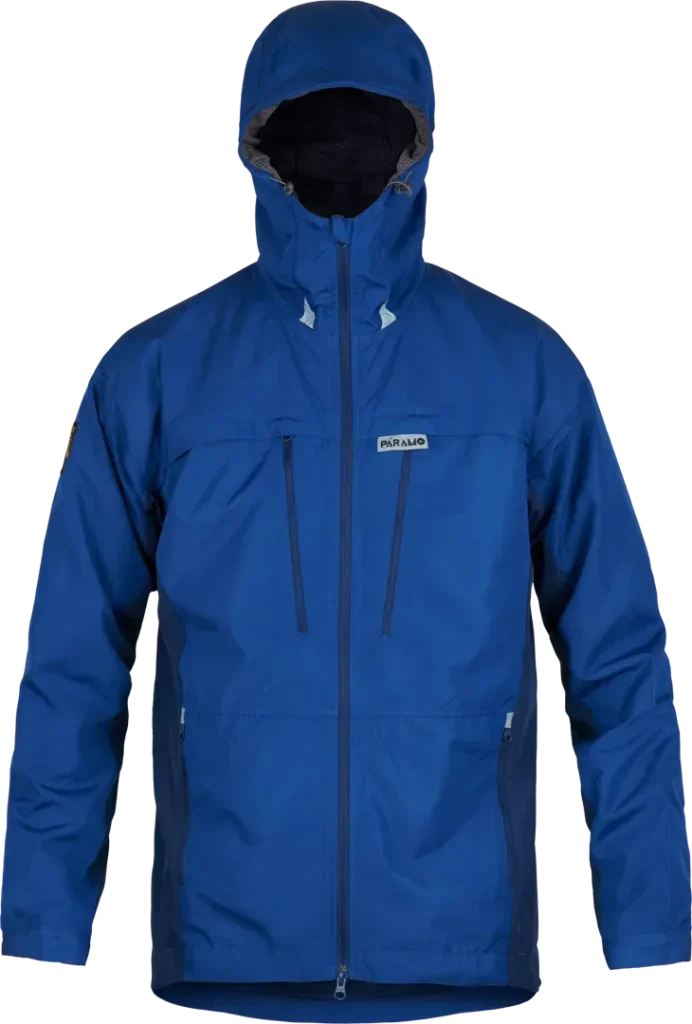 Mens Walking Windproof Jacket Bentu In Cobalt And Midnight Front
