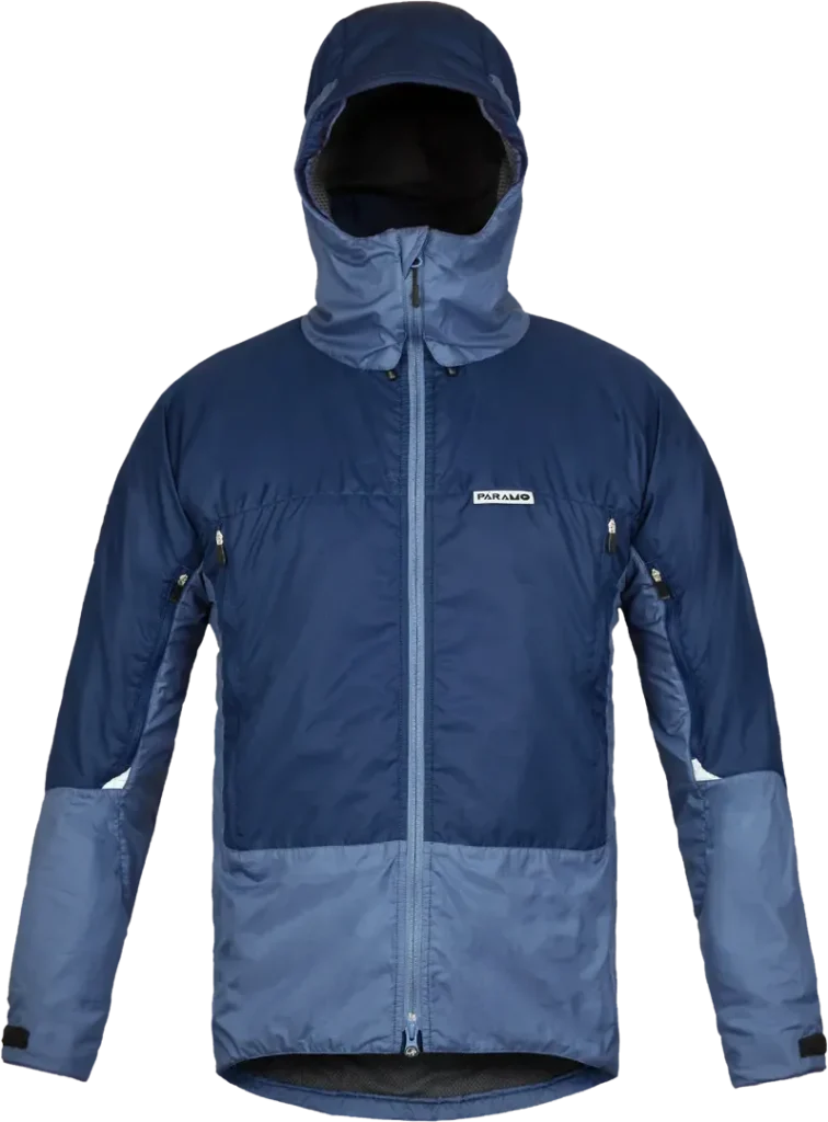 Mens Waterproof Climbing Jacket Paramo Velez In Midnight And Indigo Front
