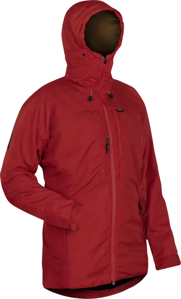Mens Waterproof Hiking Jacket Paramo Alta Iii Fire Angled