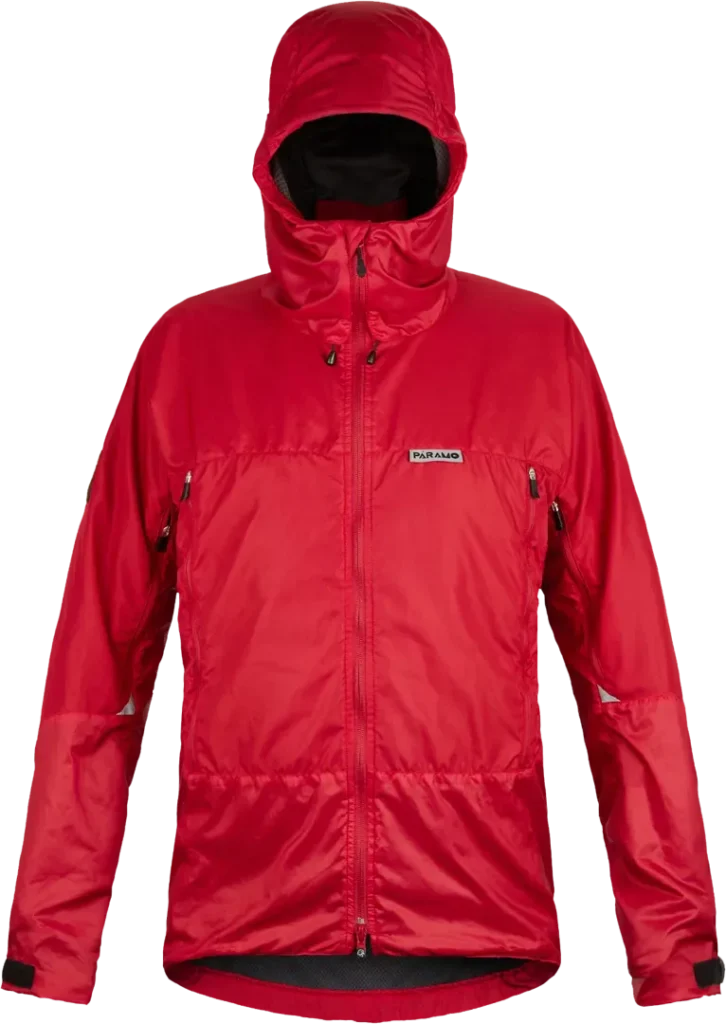 Mens Waterproof Mountain Biking Jacket Paramo Velez In Fire Front