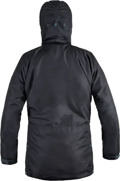 Mens Waterproof Nature Watching Jacket Pajaro In Dark Grey Back
