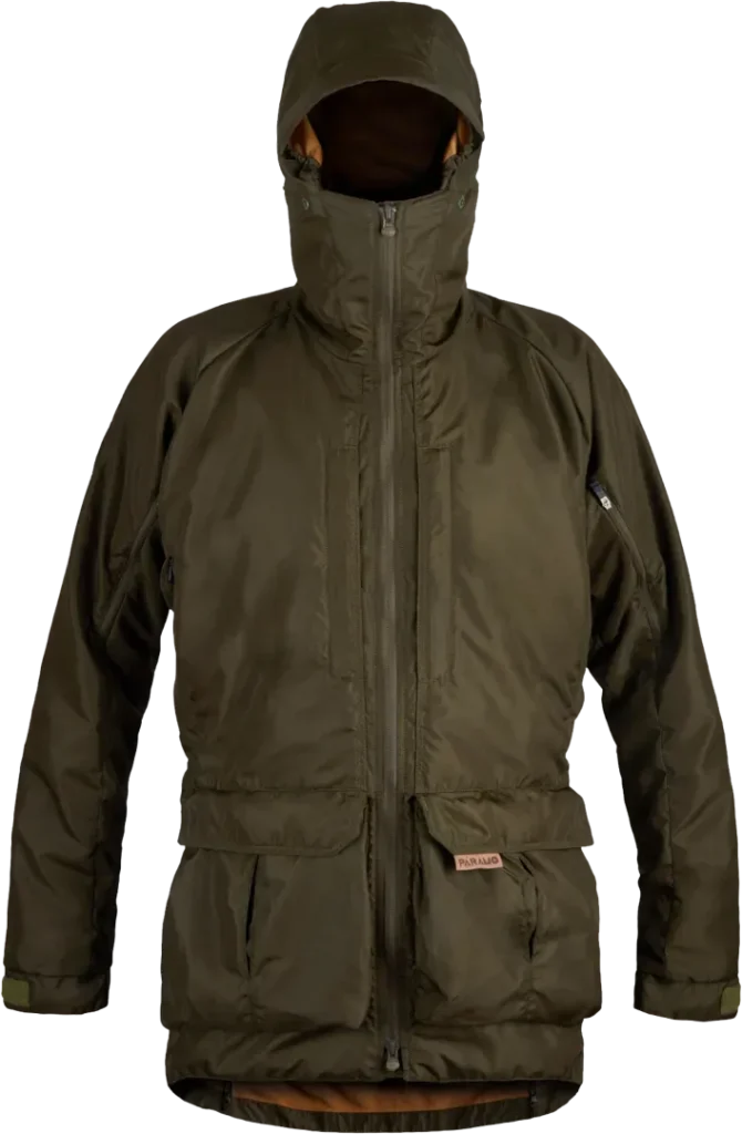 Mens Waterproof Nature Watching Jacket Pajaro In Moss Front