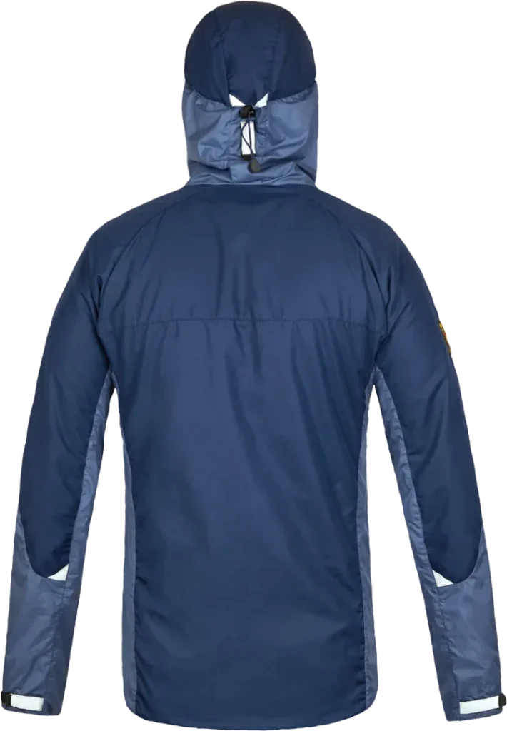 Mens Waterproof Running Jacket Paramo Velez In Midnight And Indigo Back