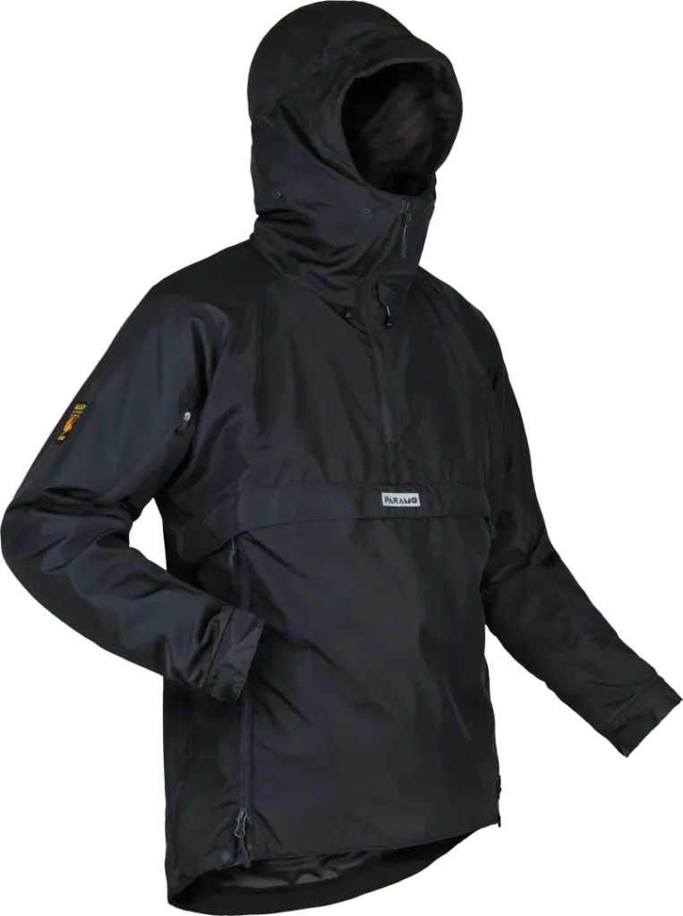 Mens Waterproof Winter Hiking Smock Velez Adventure In Black Angled