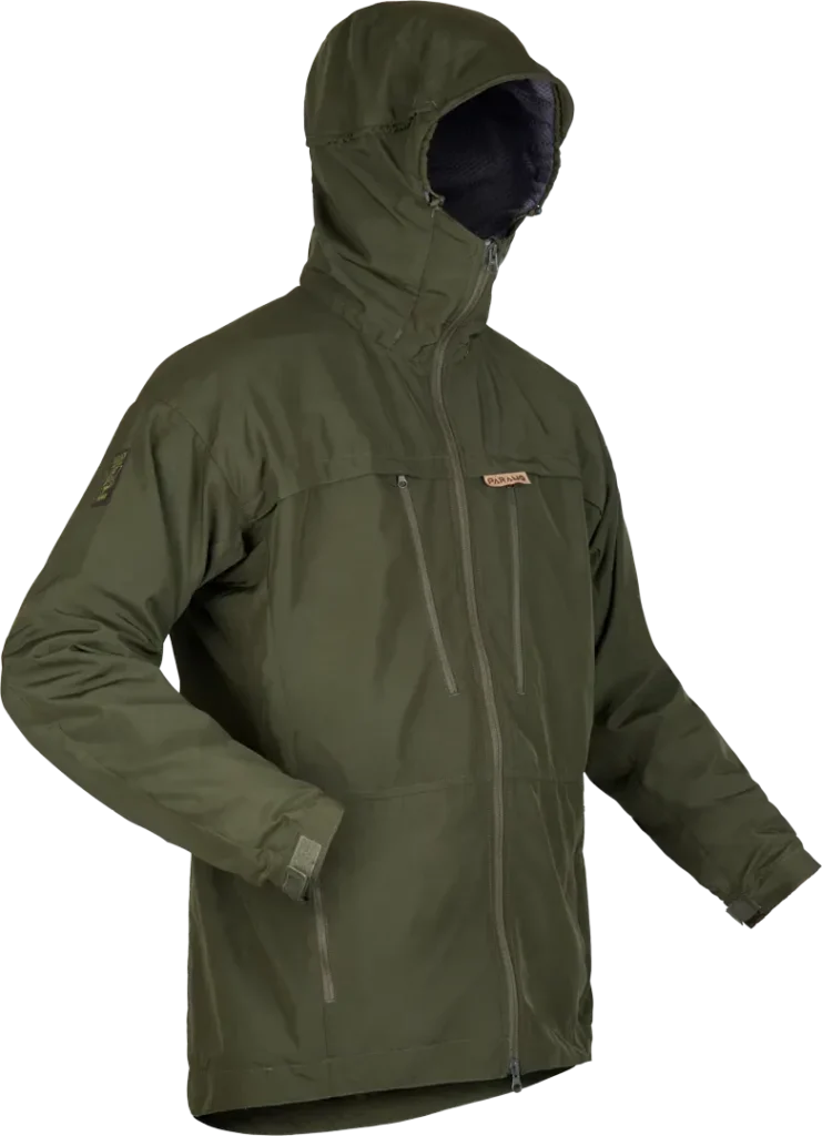 Mens Windbreaker Jacket Bentu In Moss Green Angled