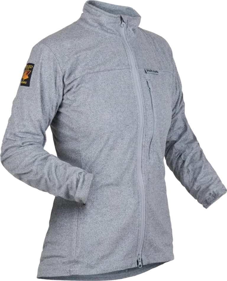 Womens Bentu Fleece Grey Marl Womens Fleece Angled