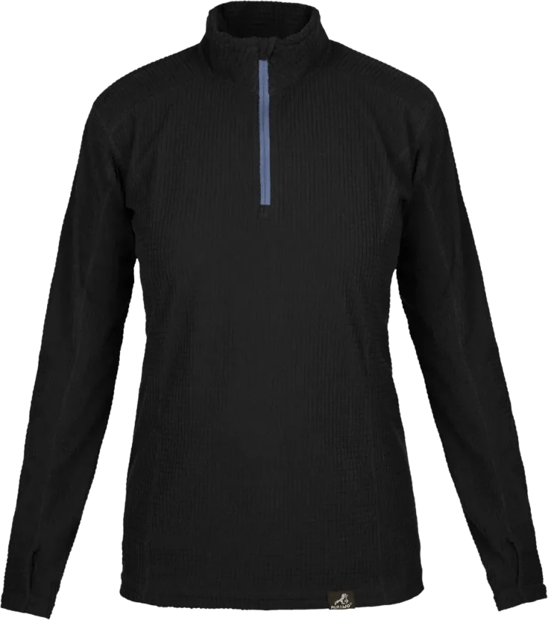 Womens Grid Technic Black Indigo Womens Baselayer Front