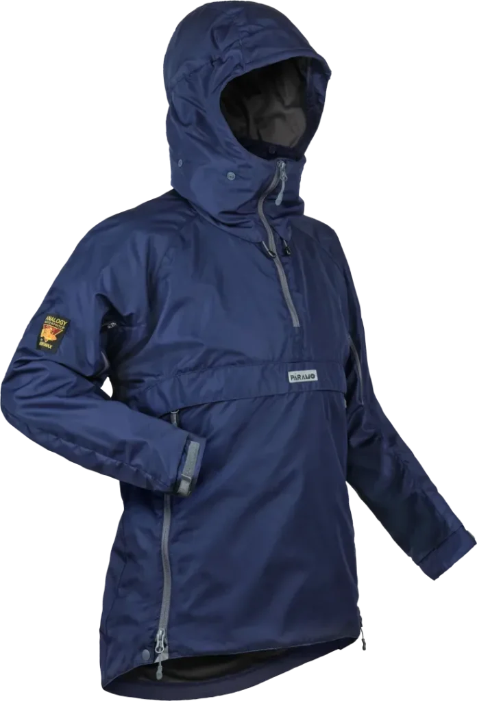 Womens Velez Adventure Smock Midnight Waterproof Hiking Jacket Angled