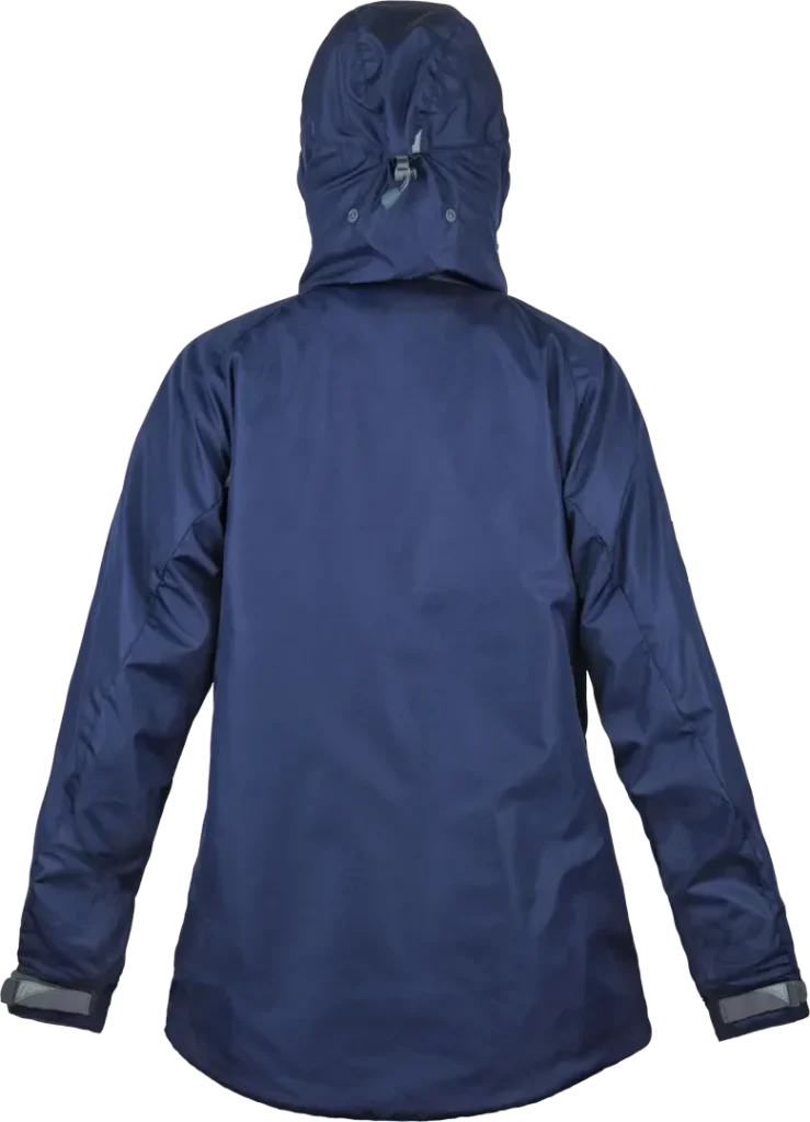 Womens Velez Adventure Smock Midnight Waterproof Hiking Jacket Back