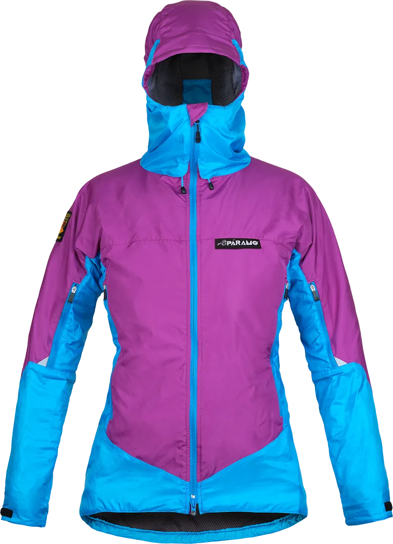 Womens Velez Jacket Foxglove Neon Front