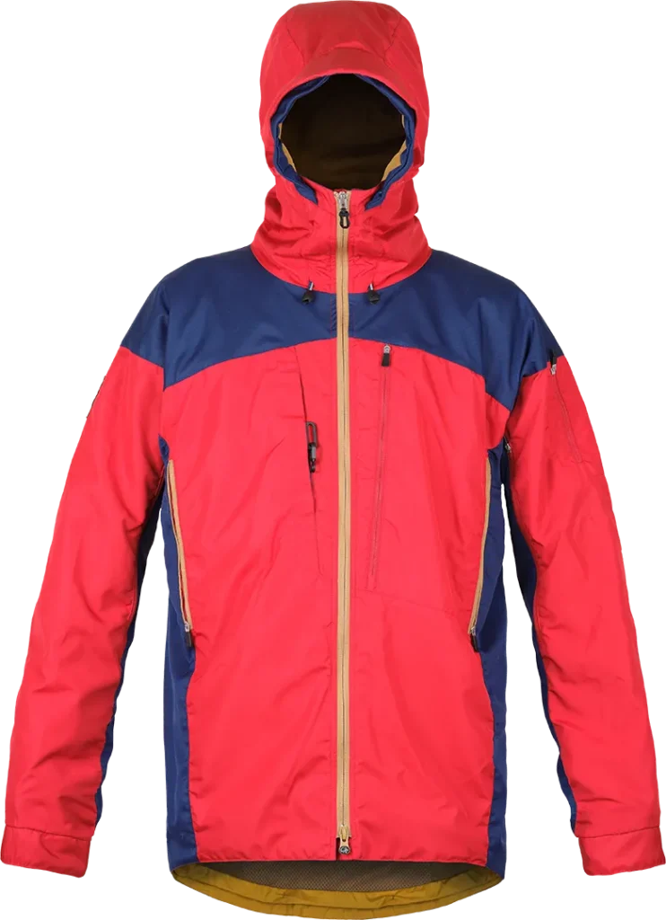Mens Mountaineering Waterproof Jacket Paramo Enduro Fire Midnight Front 1080
