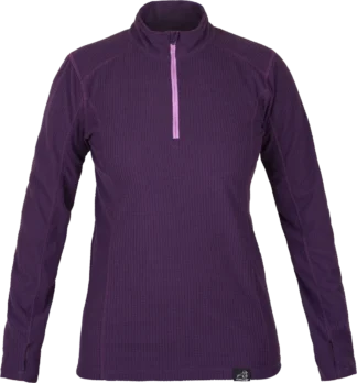 Womens Base Layer Fleece For Outdoor Activities Paramo Grid Technical Fleece Elderberry Front