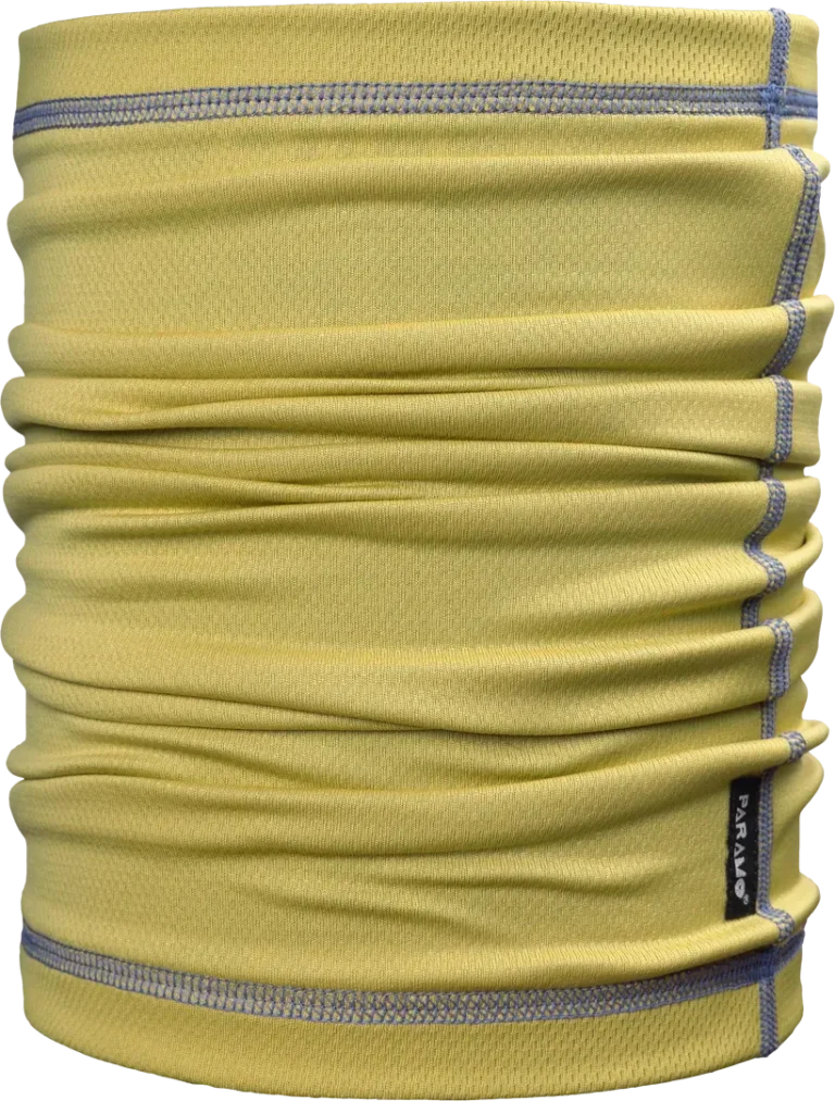 Lightweight Buff Cambia Neck Tube Mustard Indigo Neckwarmer