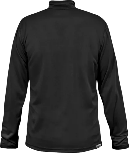 Mens Base Layer Cambia Zip Neck Black Back